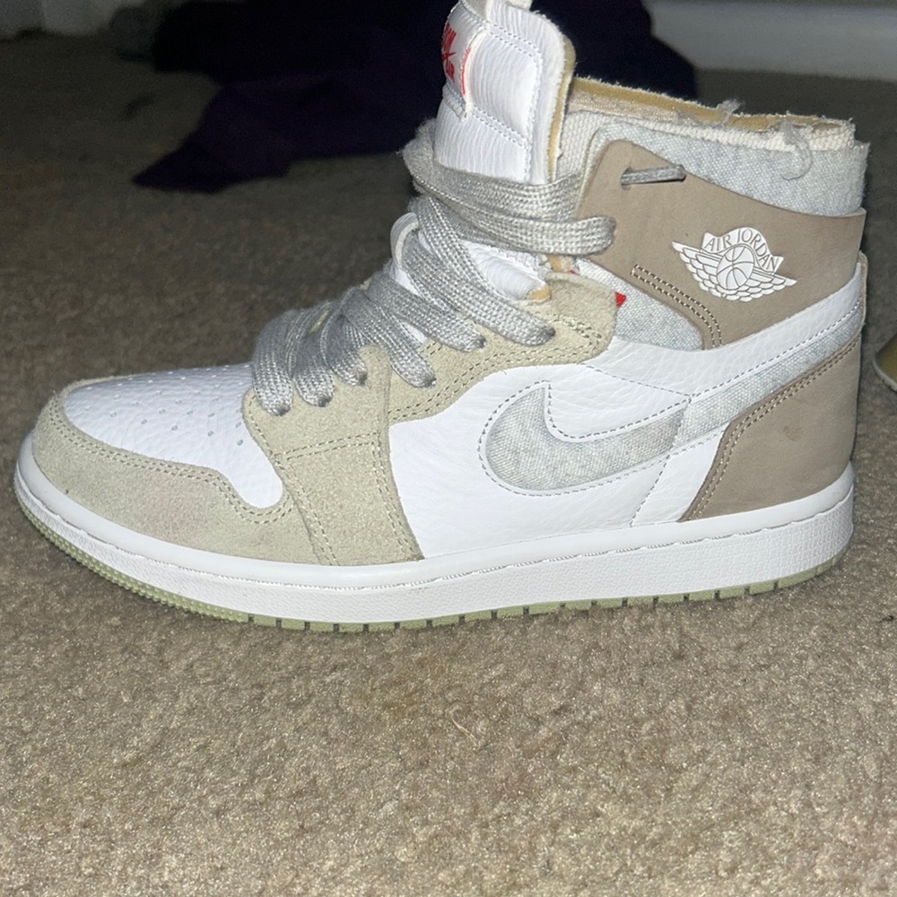 Jordan 1 High Zoom Air CMFT Womens | Olive Aura